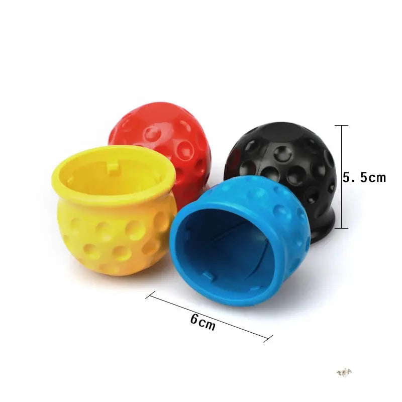 Universal 55mm Tow Bar Ball Cover Cap Fits Trailer Hitch Ball Protects From Dirt And Moisture Four Color Options