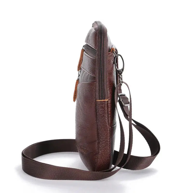 Vintage Leather Multifunction Phone Pouch and Waist Pack - Simples Market