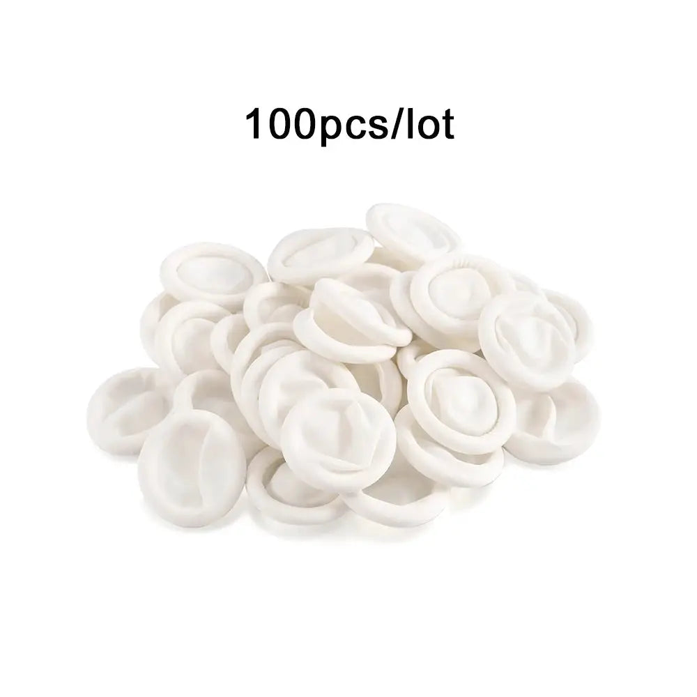50 Or 100 Pcs Protective Fingertip Natural Rubber Gloves Disposable Latex Finger Cots For DIY Epoxy Resin Molds Tools