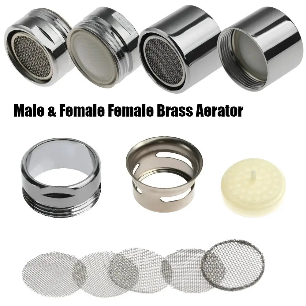 Simples Market brass tap aerator set with 4 sizes (20/22/24/28mm) and included filters and mesh screens