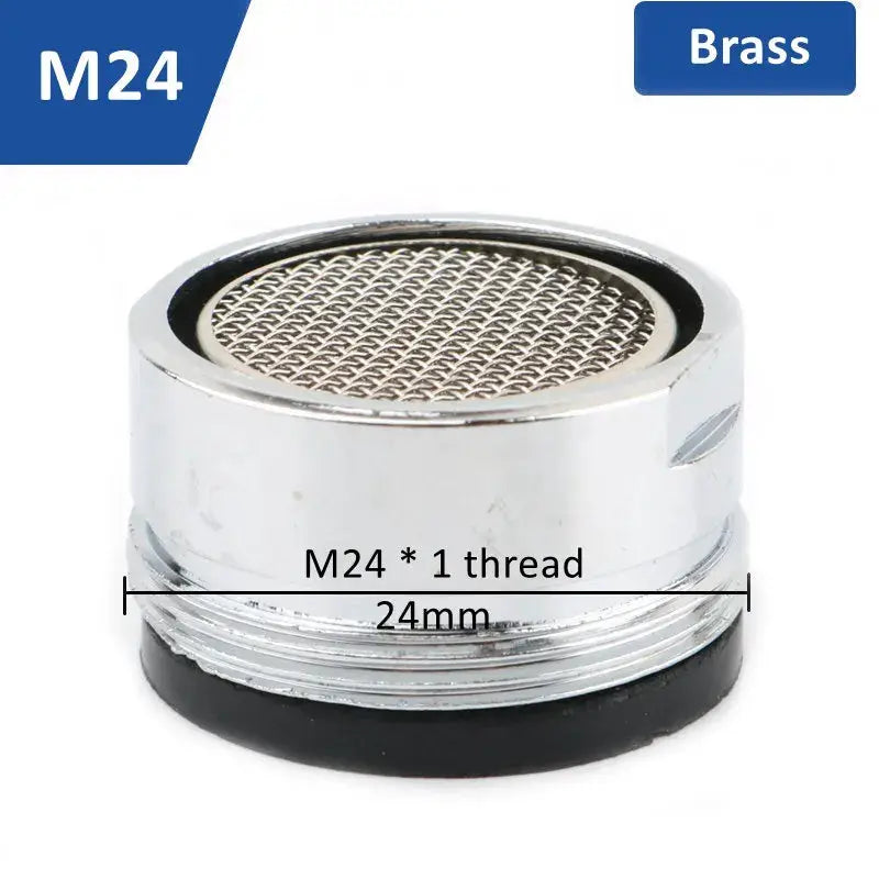Brass M24 water-saving faucet aerator with mesh bubbler, 24mm thread, Simples Market