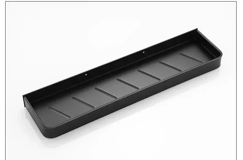 Bathroom shelf, wall-mounted aluminum in black, Simples Market