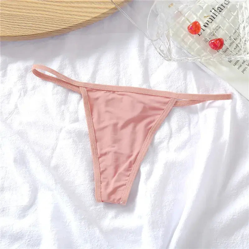 FINETOO pink low-rise thong for women, G-string style by Simples Market.