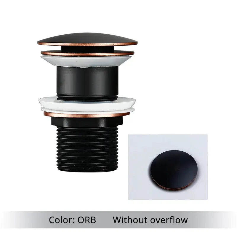 Bagnolux oil-rubbed bronze vessel sink pop-up drain by Simples Market