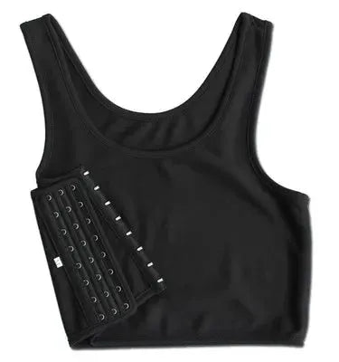 Brand Women Chest Binder Medium Control Breathable Shapewear Top With Side Buckle Bustier