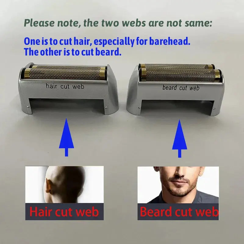 Kemei electric shaver with gray body and dual heads for hair and beard trimming