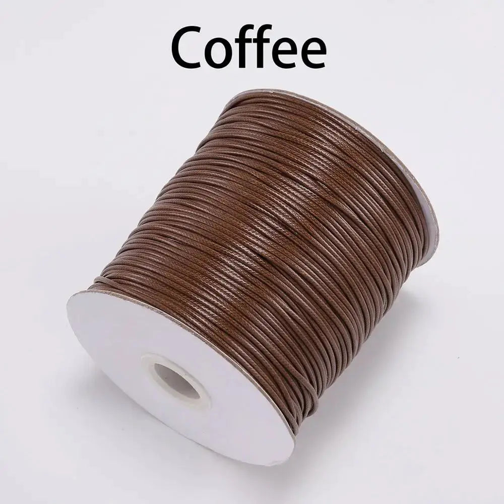 Korean Waxed Cotton Cord 10m Lot Waxed Thread String For DIY Jewelry Making Beads Necklace And Bracelet