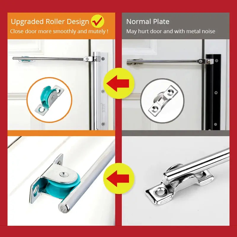 KAK 50KG adjustable door closer set in aluminum alloy with soft-close, heavy-duty hardware by Simples Market