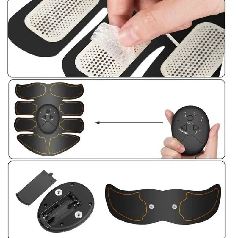 EMS Wireless Electric Muscle Stimulator For Buttocks Hips Abs Trainer For Fitness And Body Slimming