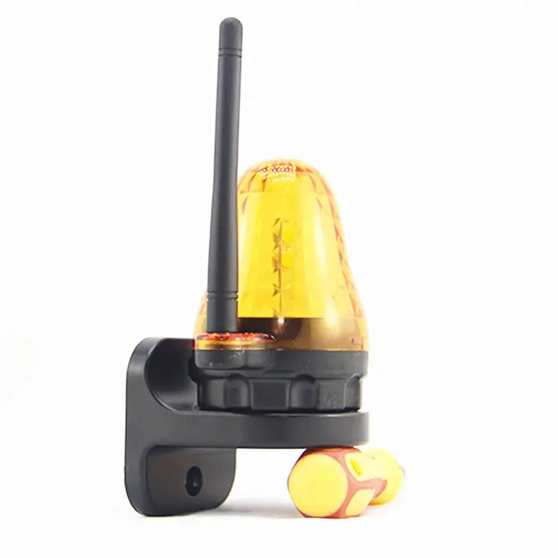 Simples Market LED signal alarm light, wall-mount amber strobe beacon with antenna