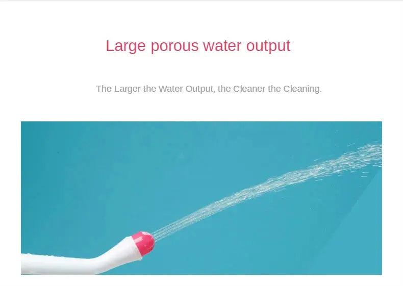 Simples Market portable bidet spray with white body and pink nozzle