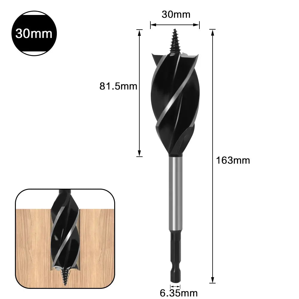 10mm to 35mm High Carbon Steel Twist Drill Bit Set for Wood Fast Cut Auger Carpenter Joiner Tools for Woodworking