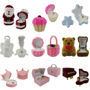 Creative Velvet Jewelry Box Mini Ring Box for Earrings and Rings Storage Display Gift Case