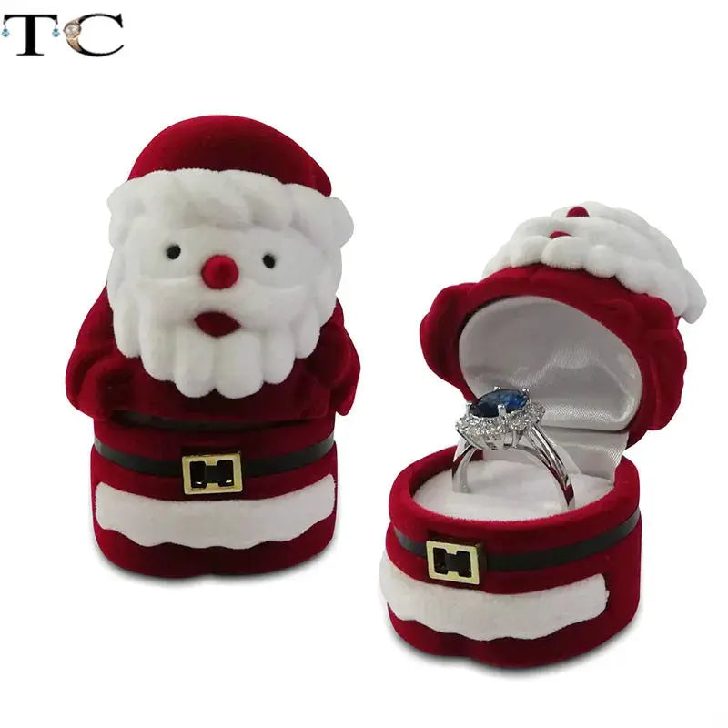 Creative Velvet Jewelry Box Mini Ring Box for Earrings and Rings Storage Display Gift Case