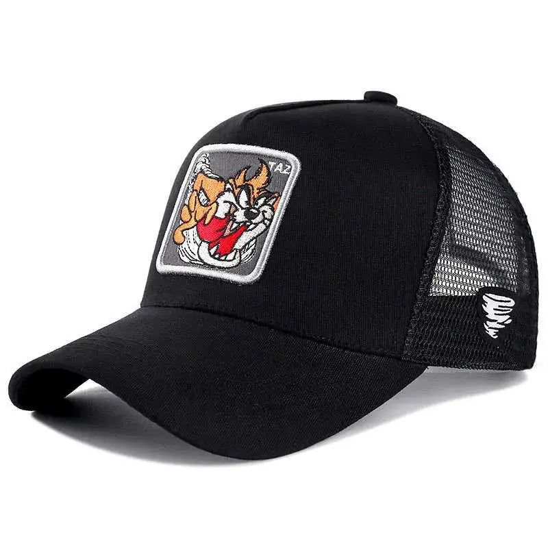 Unisex Anime Cartoon Patch Baseball Cap High Quality Trucker Hat Men Women Sun Shield