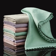 Simples Market 10-pack microfiber cleaning cloths in pastel colors for windows, car, kitchen, lint-free and reusable