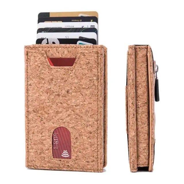 Zciti PU leather wallet card holder by Simples Market with RFID blocking