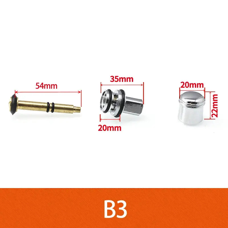 Simples Market water leakage repair kit: brass pull rod, chrome diverter valve, and chrome cap (3-piece bathtub faucet)