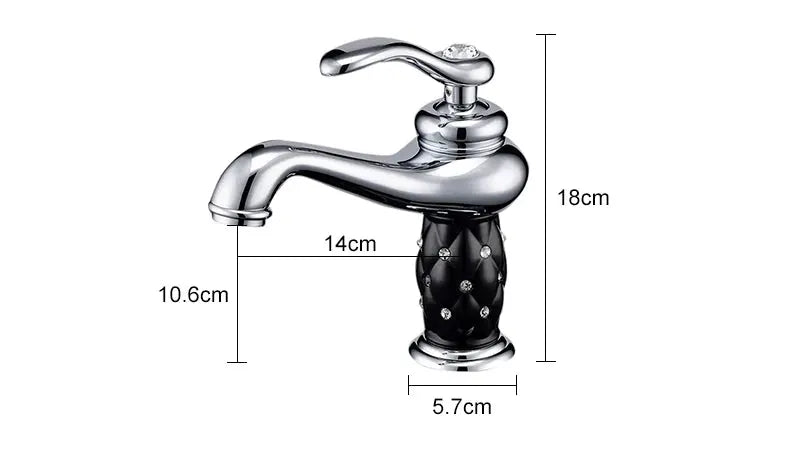 Bathroom faucet, antique bronze finish solid brass, single-handle water mixer by Simples Market ELFCT001