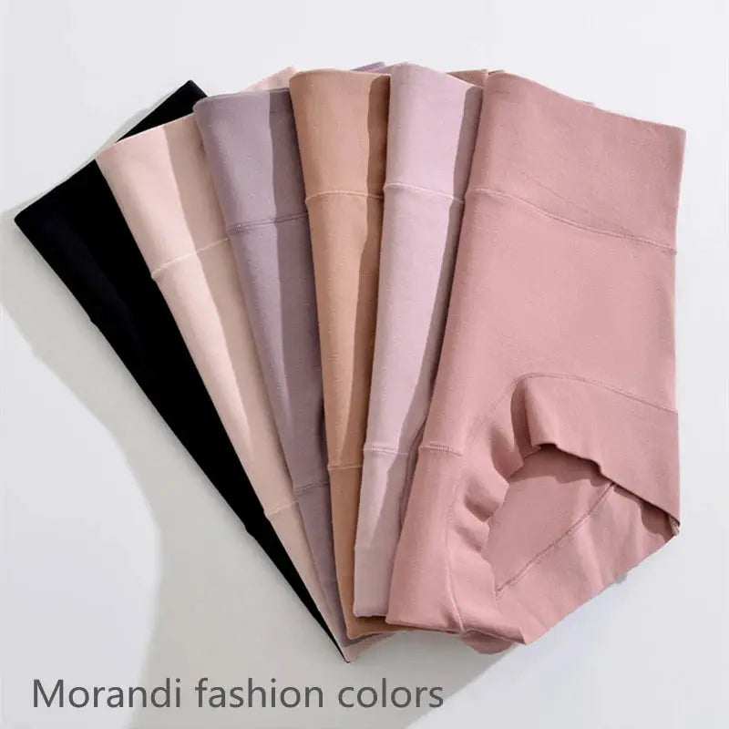 60s cotton high-rise panties set by Simples Market in Morandi colors, assorted shades