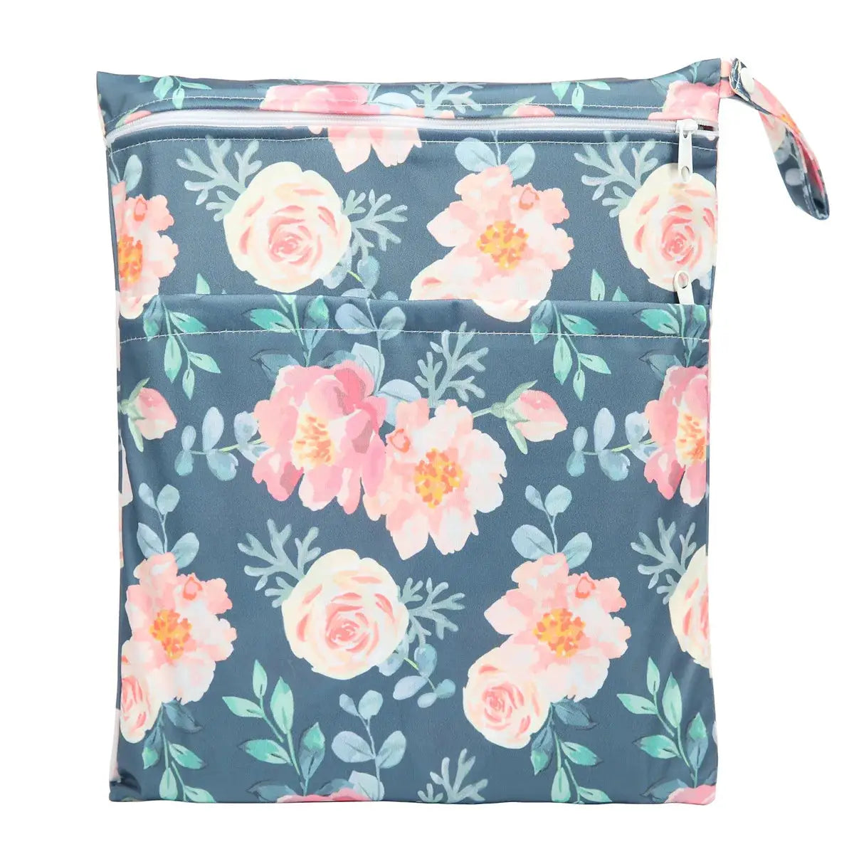 Sigzagor Wet Dry Bag With Two Zippers Waterproof Reusable 36cm By 29cm For Baby Diapers Nappies Soiled Clothes Swimwear