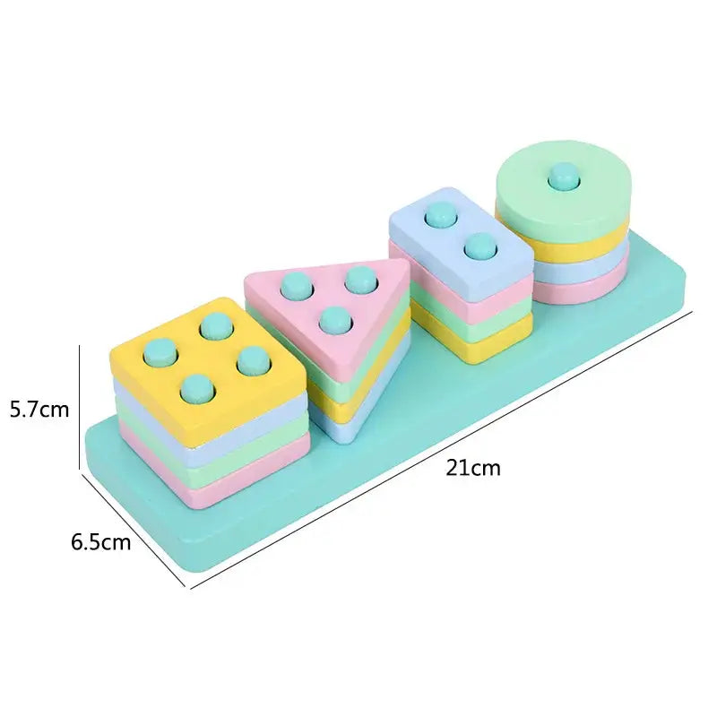 Montessori 3D Wooden Puzzles For Babies And Toddlers Early Learning Educational Wooden Toys Gift For Children