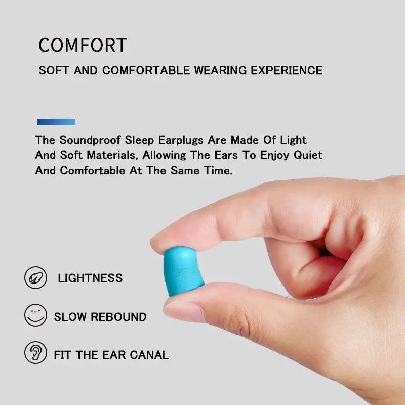 Foam Ear Plugs For Noise Reduction Sleep Work And Music Ear Protection High Comfort And Insulation
