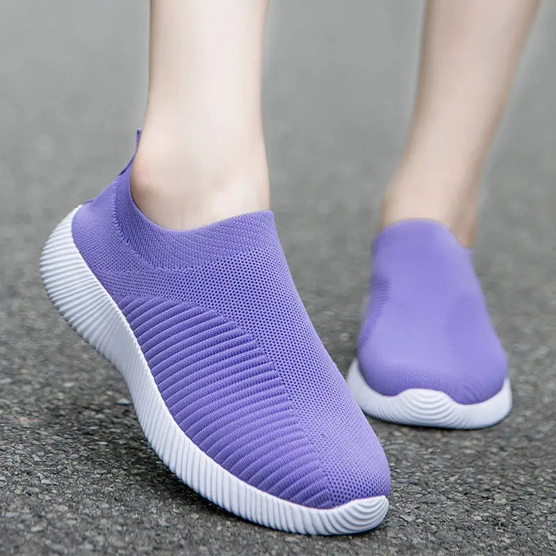 UrbanStride Women Plus Size 42 Vulcanized Slip On Sneakers Lightweight Breathable Comfort For Everyday Walking