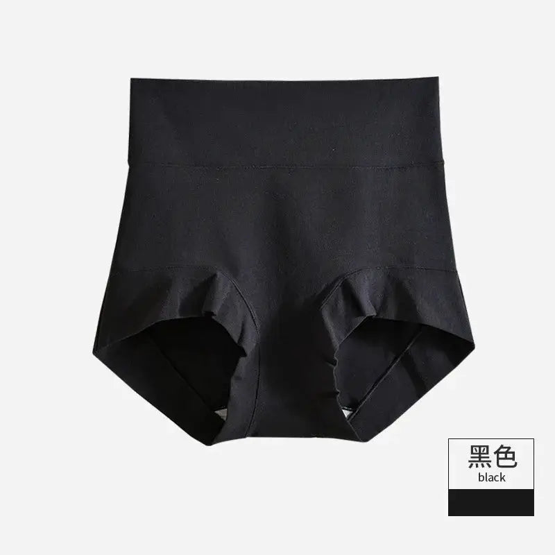 60S cotton high-rise panties by Simples Market, black, women's briefs