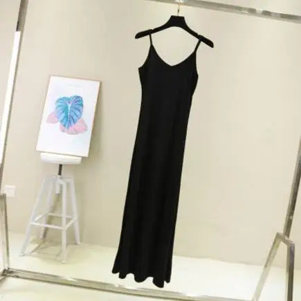Spring Summer 2026 Women Tank Dress Modal O Neck Camisole Casual Beach