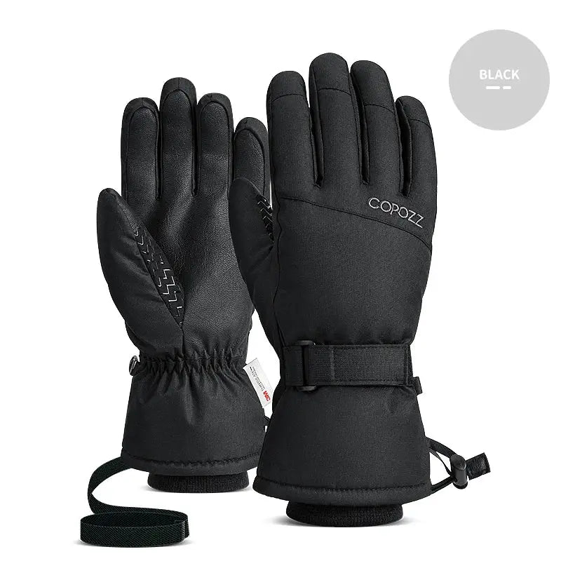 Copozz Adult Warm Winter Ski Gloves Waterproof 3M Thinsulate Snowboard Thermal Motorcycle Cycling Gloves Men Women