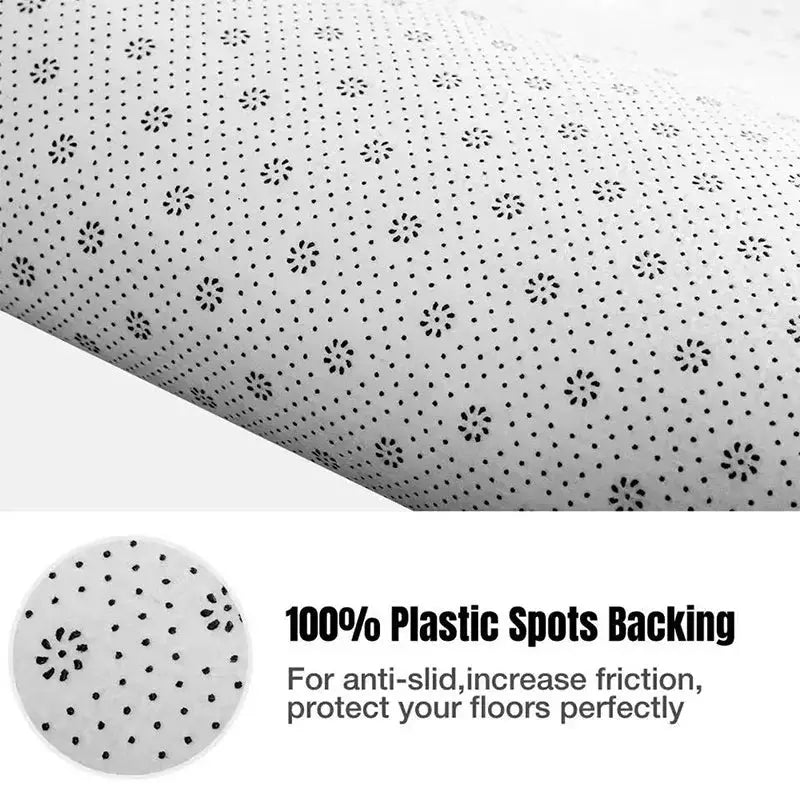 Simples Market grey fluffy living room rug 160x230 cm with dotted floral pattern and anti-slip backing