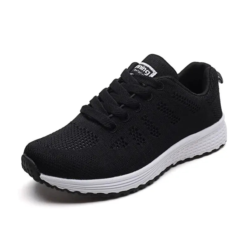 StrideWell Women Breathable Mesh Walking Sneakers Lightweight Comfort With EVA Outsole For Daily Wear