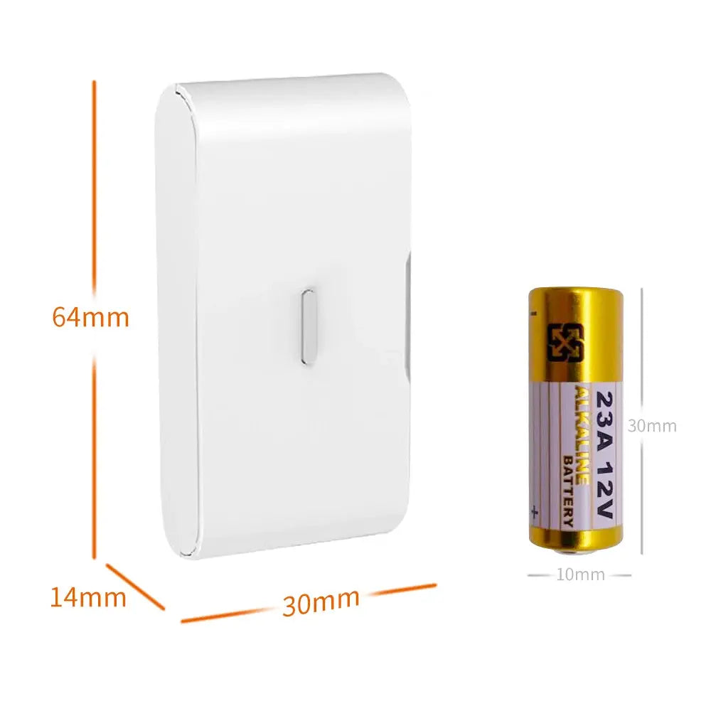 Staniot 433MHz EV1527 wireless vibration sensor, white plastic indoor door/window security sensor from Simples Market