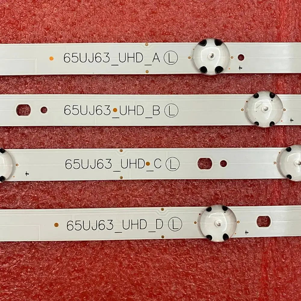 LED backlight strips set, 12 pcs, white, for 65-inch TV models 65UJ63_UHD_A/B/C/D by Simples Market