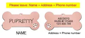 Personalized Pet ID Tag With Free Engraving Engraved Stainless Steel Bone Or Paw Shape Keychain For Cats And Dogs