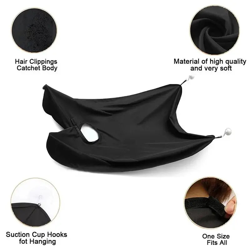 ShaveGuard Pro Shaving Apron Beard Catcher Cape For Men Mess Free Hair And Beard Cleanup