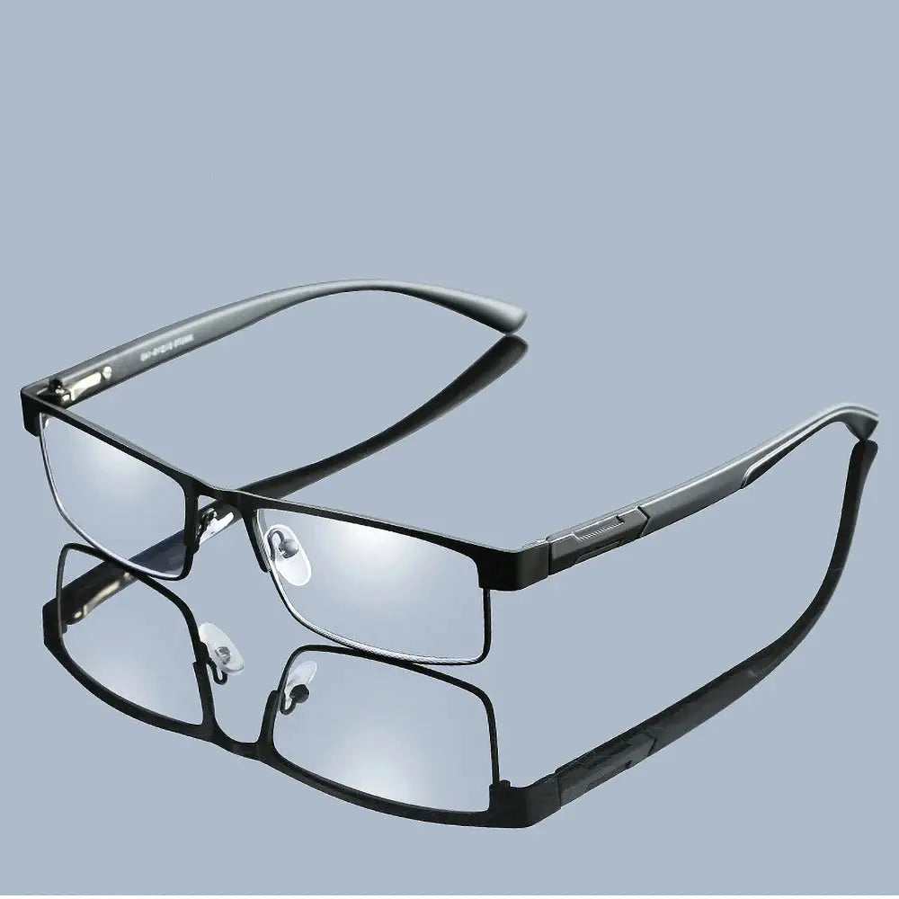 StellarSight Unisex Stainless Steel Reading Glasses With Anti Blue Light Lenses For Men And Women Presbyopic Eyewear