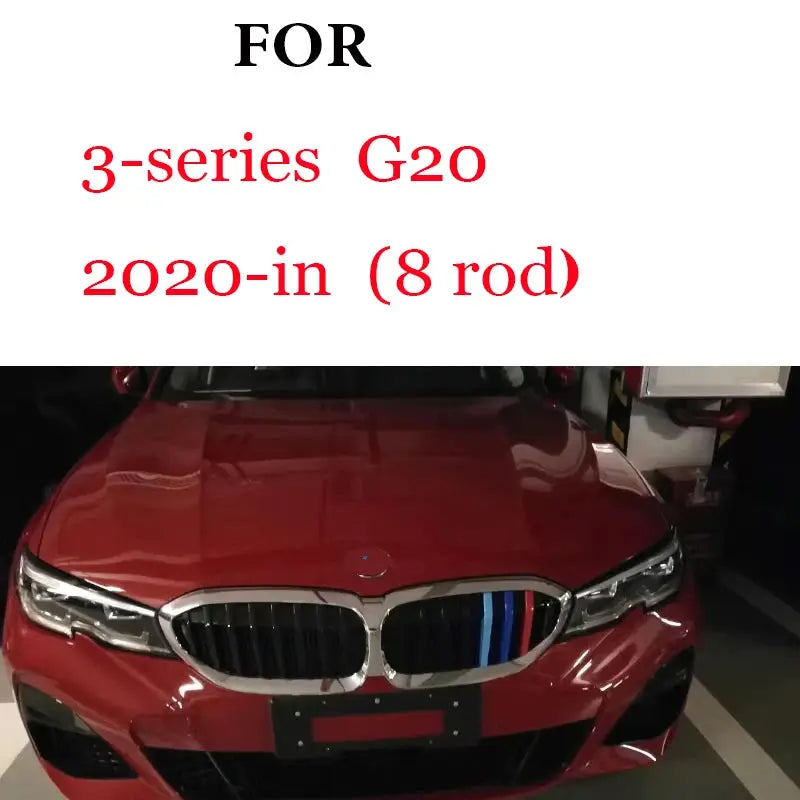 3Pcs Front Grille Trim Strips for BMW 3-Series G20 front grille upgrade