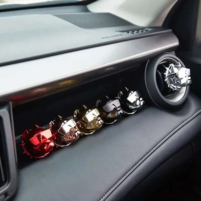 Bulldog Car Air Freshener Clip Vent Diffuser For Essential Oils Scent Decor Auto Fragrance