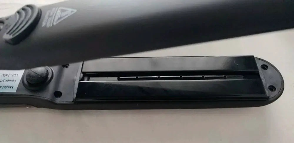 Steam hair straightener by Simples Market, black ceramic vapor flat iron