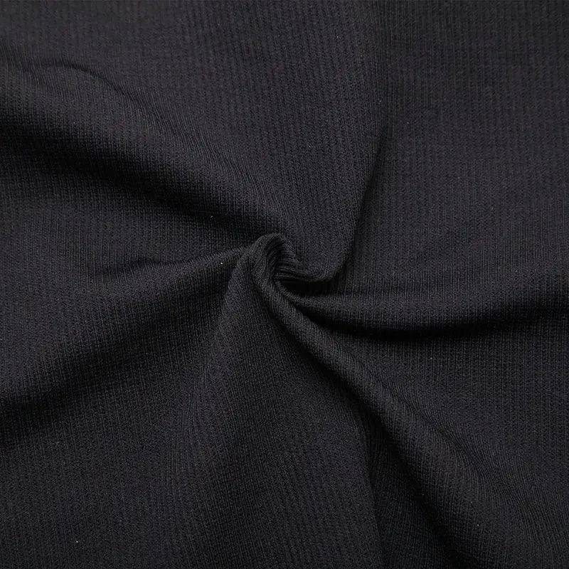 Men's slimming body shaper shapewear black fabric close-up