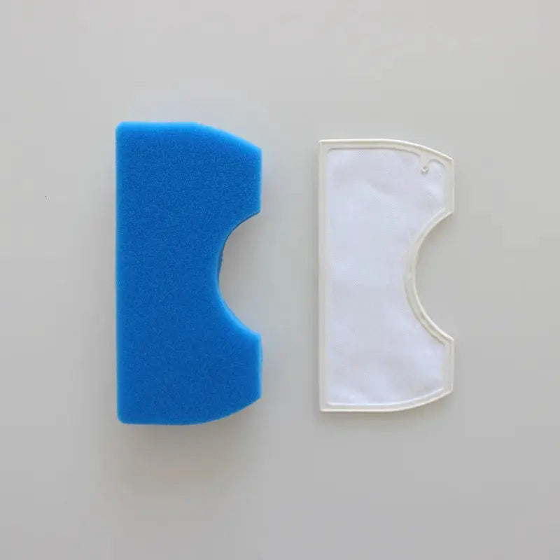 Blue sponge filter and white HEPA dust filter for Samsung vacuum cleaner, 2-piece set