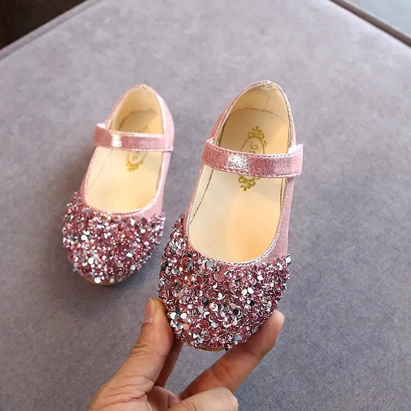 KushyShoo Girls Princess Glitter Dance Shoes Toddlers Casual Sandals Spring 2021