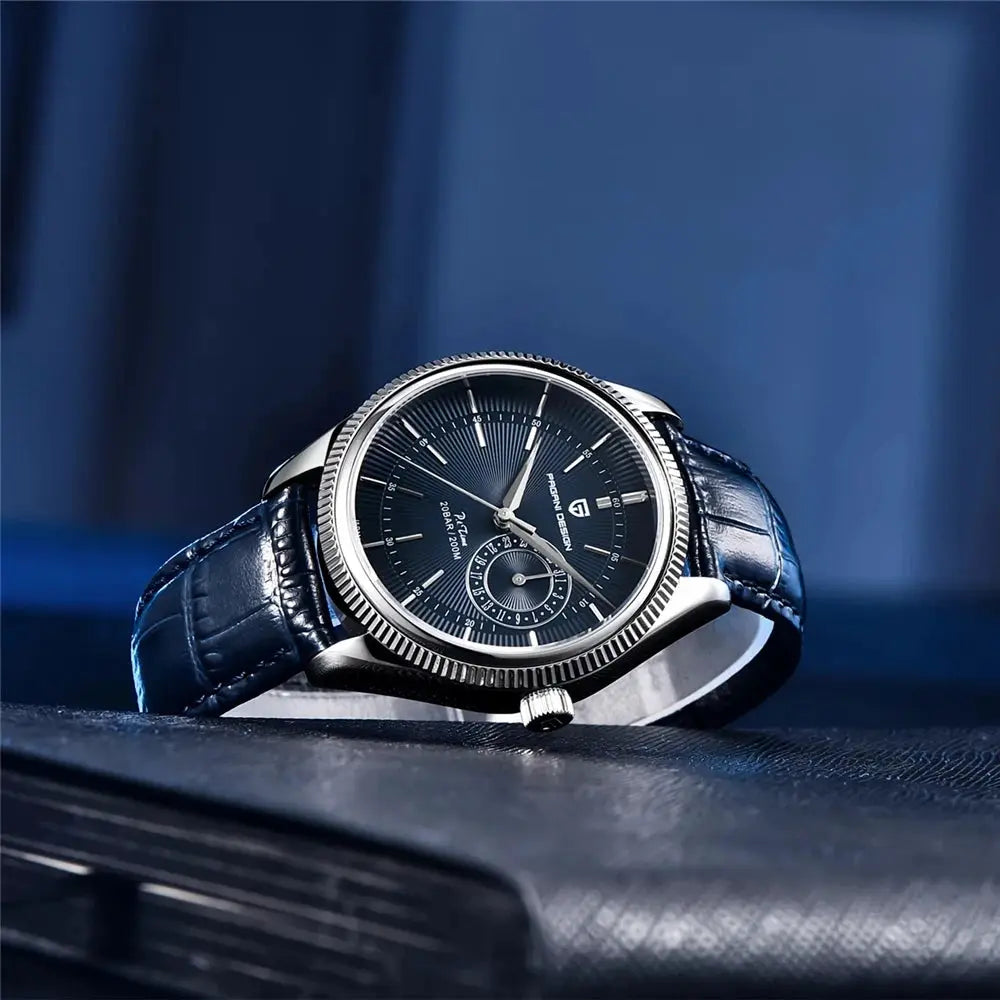 Pagani Design Men Quartz Wristwatch Luxury Sapphire Crystal Diver Watch 200m Water Resistant Date Display Business Style