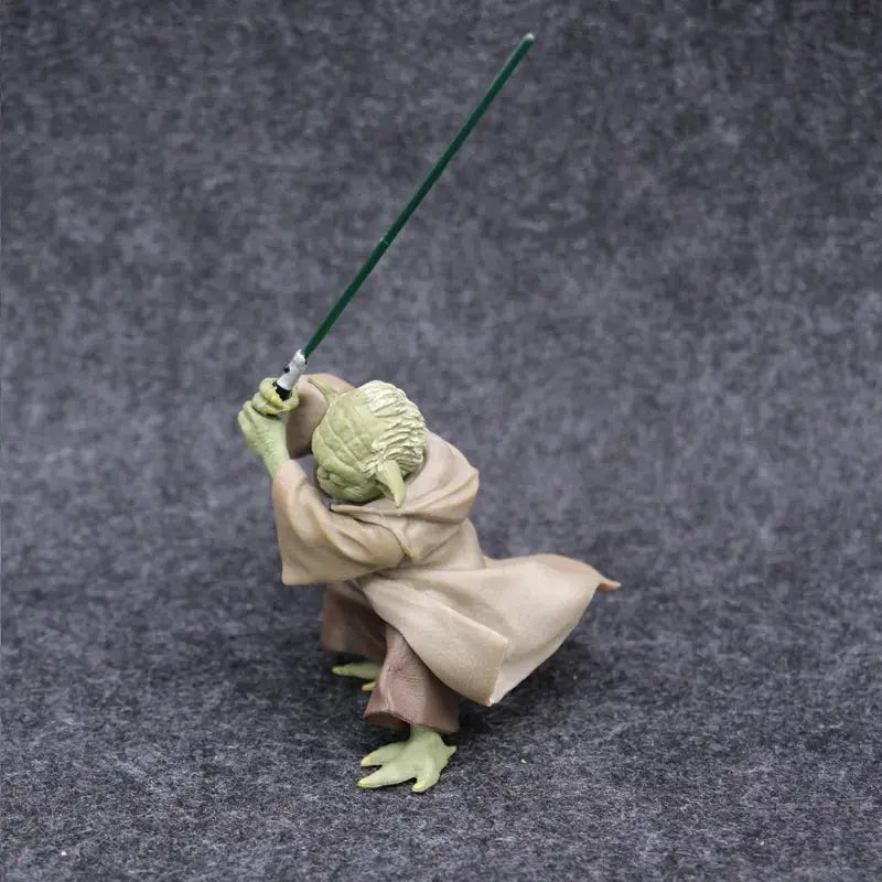 Star Wars Master Yoda Action Figure with Lightsaber Toy Collectible PVC Figure Authentic Poseable