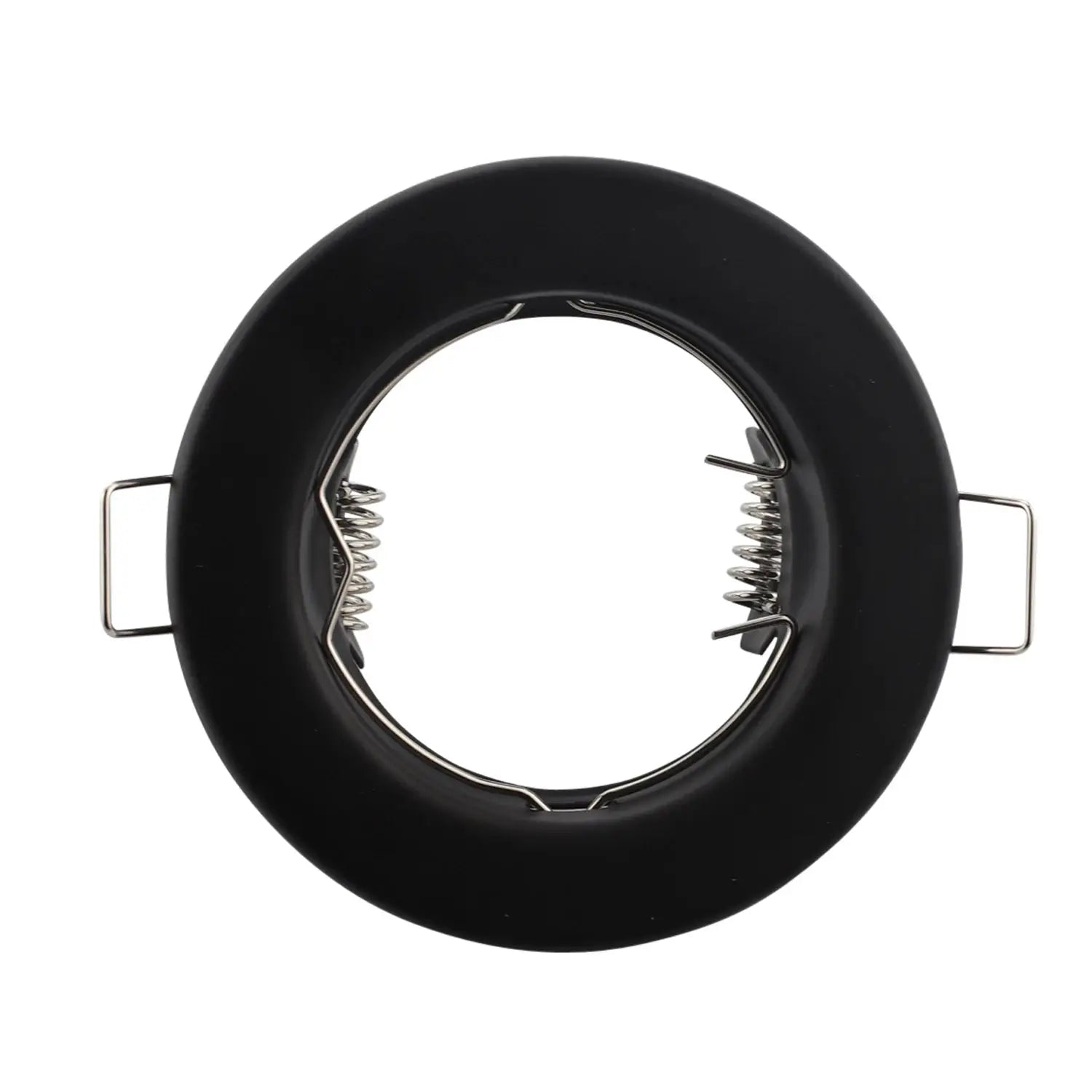 10pcs black recessed LED downlight frame with spring clips for GU10 MR16 fixtures