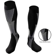 Compression Socks For Varicose Veins And Sports Knee High Nylon Medical Nursing Stockings Anti Fatigue Black