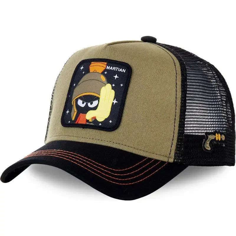 Unisex Anime Cartoon Patch Baseball Cap High Quality Trucker Hat Men Women Sun Shield