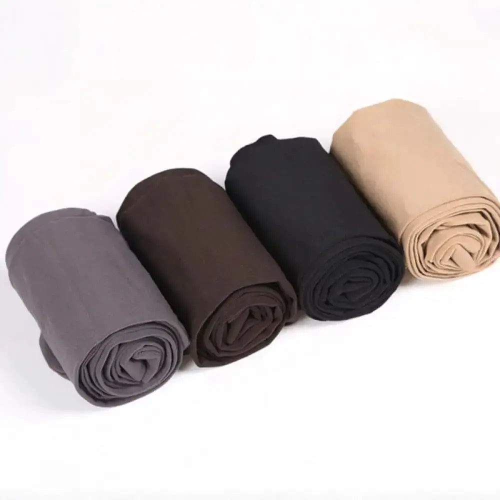 Women Black Opaque Tights 120D Seamless Pantyhose Winter Warm Nylon Stockings Footed Thick